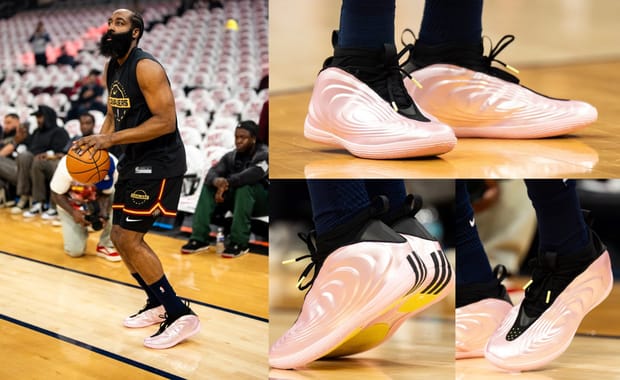 James Harden Broke out a Pink Lemonade adidas Harden Vol. 10 for Game 3 Against Detroit