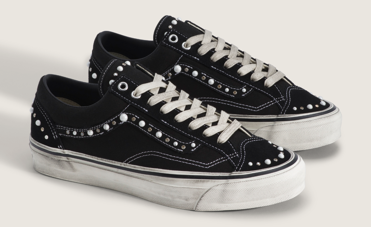 Vans’ Luxury Pearlized Pack Brings Black Suede and Shiny Silver Studs to the Old Skool 36