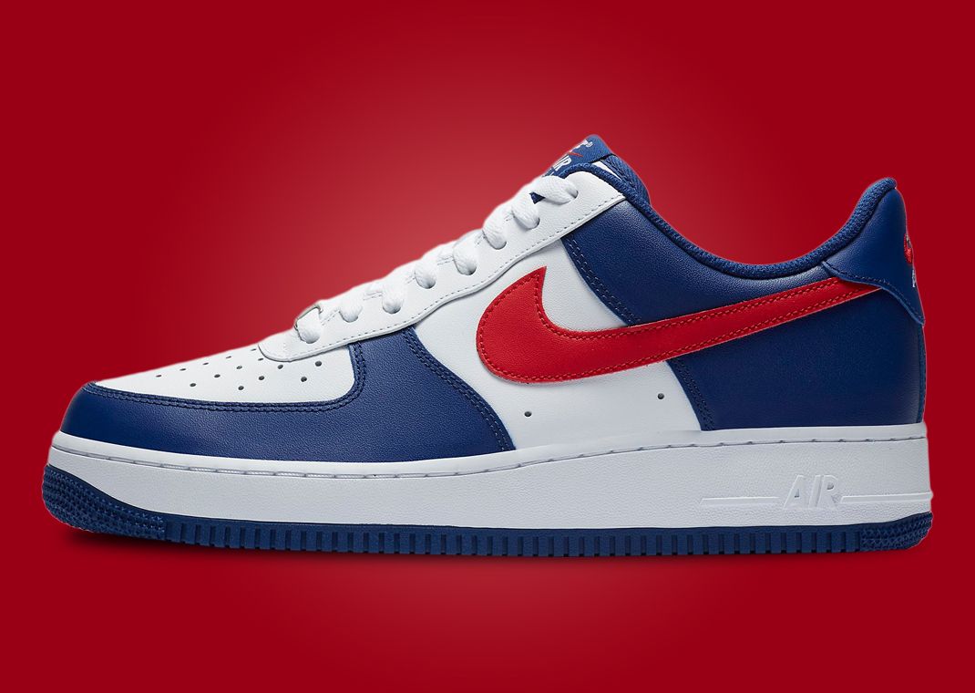 nike air force 1 low red white blue