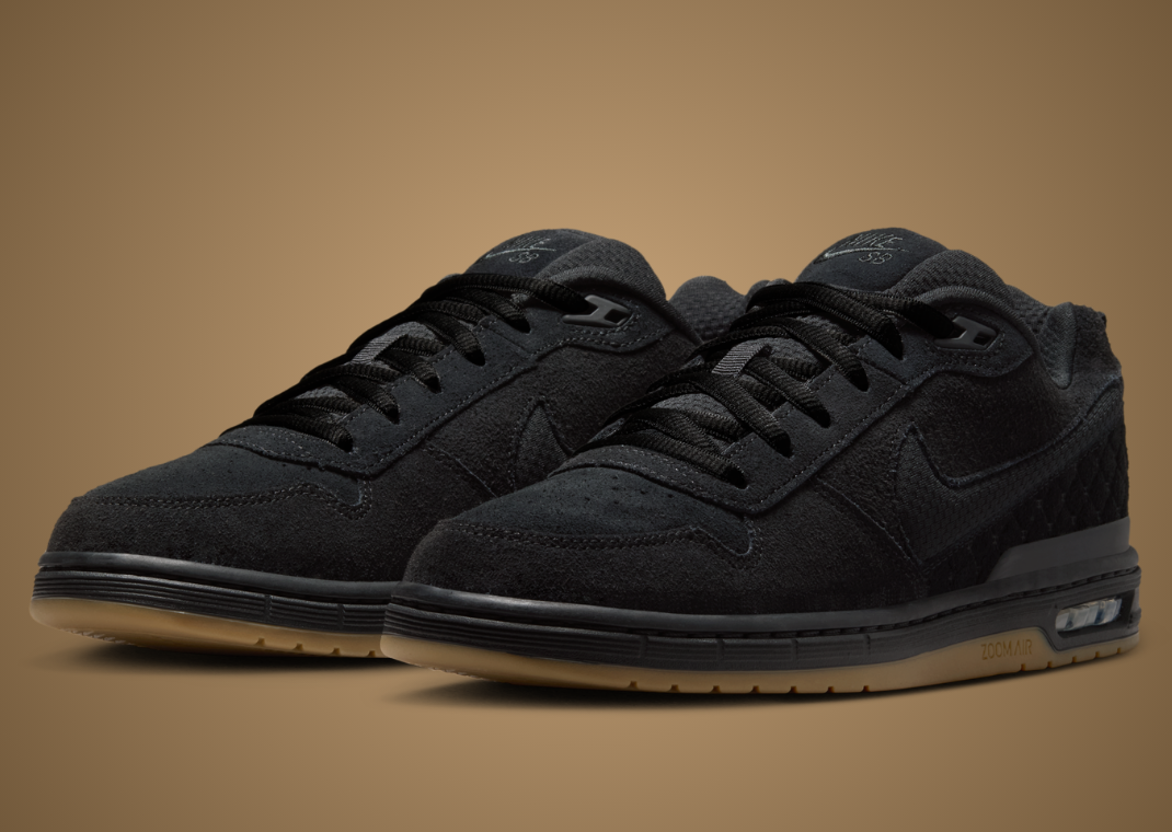 Nike SB Paul Rodriguez Zoom Air Low Black Gum - Angle