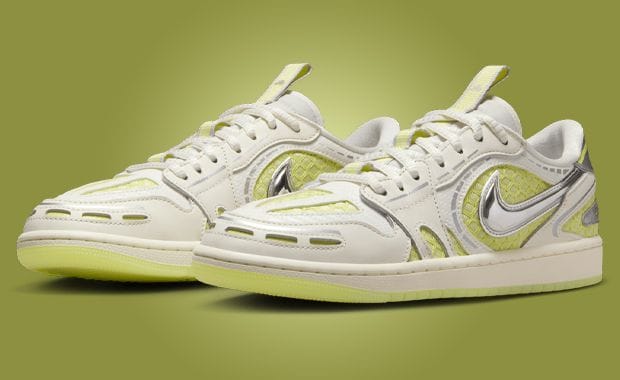With the Air Jordan 1 Low MM v3 Luminous Green, Chrome is Where the Heart is