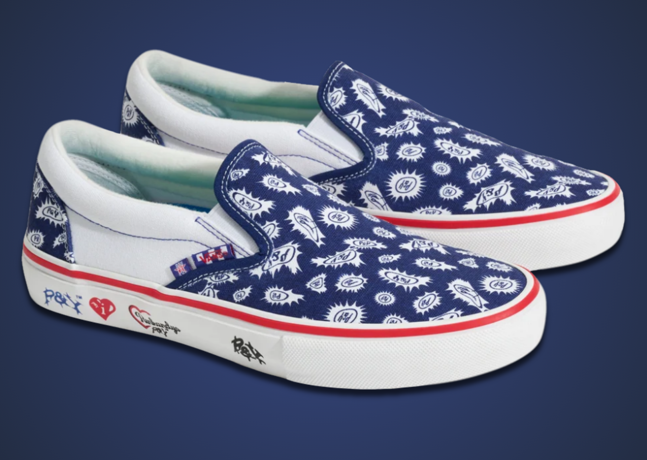 Punkandyo x Vans Classic Slip-On Navy