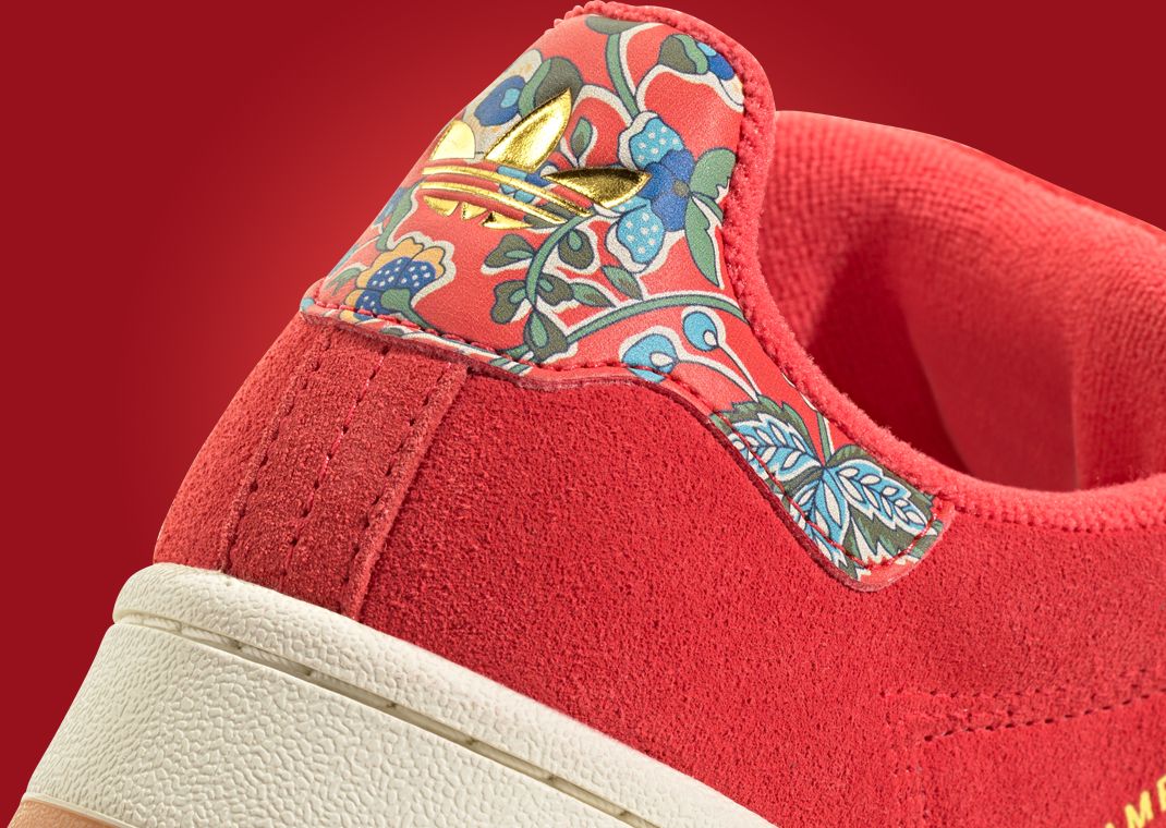 Liberty London x adidas Campus 00s Semi Lucid Red (W) Heel Detail