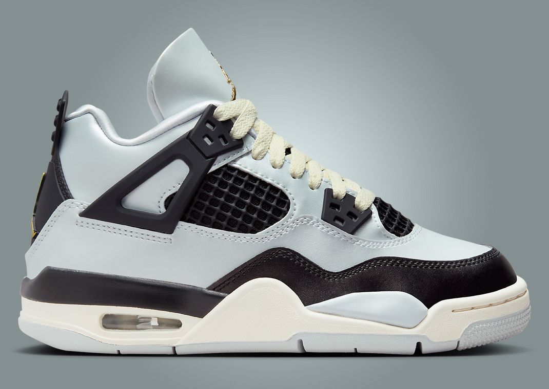 Air Jordan 4 Retro Platinum Gold (GS) Lateral
