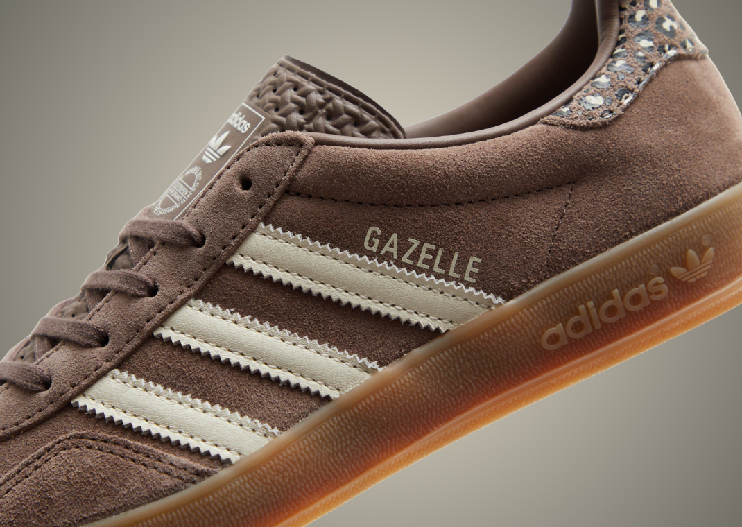 adidas Gazelle Indoor Leopard Print Brown Detail