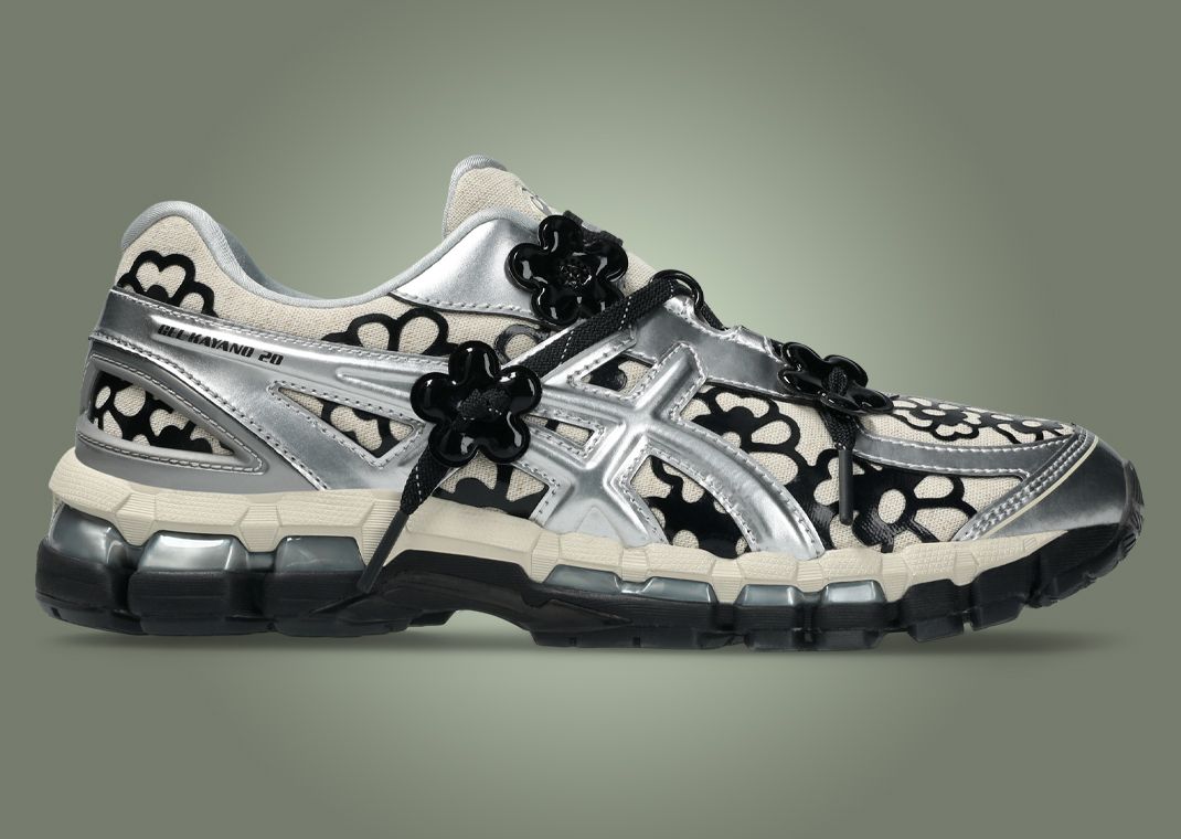Cecilie Bahnsen x Asics Gel-Kayano 20 Vanilla Pure Silver Lateral