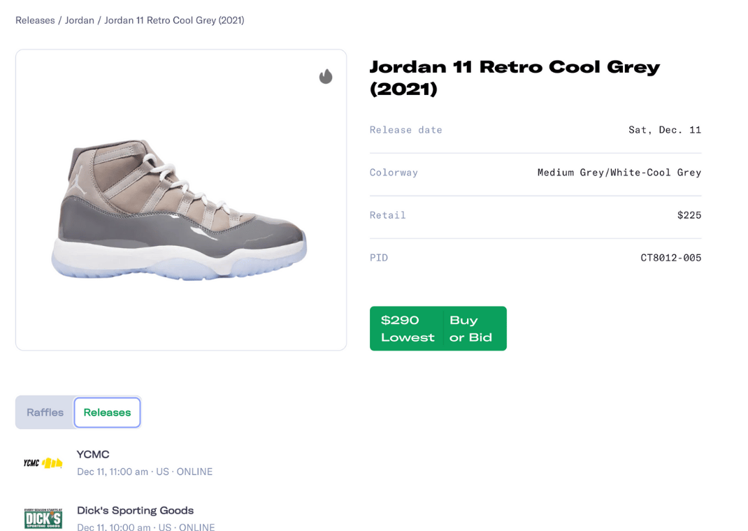 Jordan 11 Cool Grey Releases On Sole Retriever