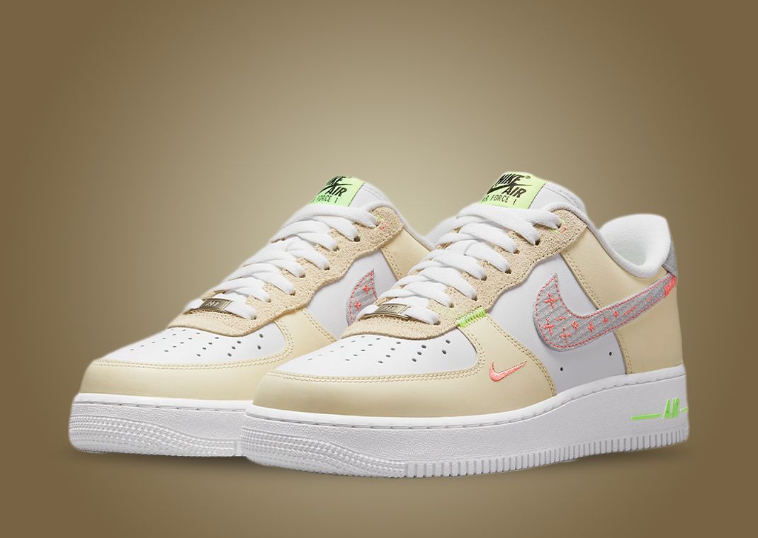 Nike Air Force 1 Low Sail Grey Neon