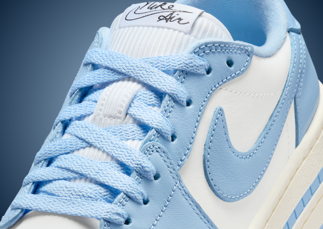 Air Jordan 1 Low Triple Stack UNC (W) - Detail