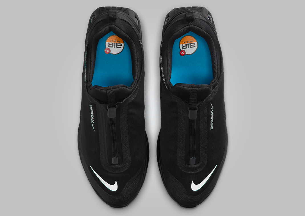 Nike Air Max DN Roam Black Metallic Silver - Top