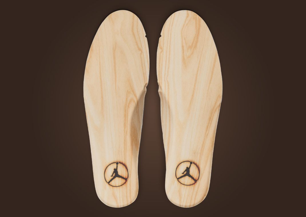 Air Jordan 9 Golf Woodgrain Insole