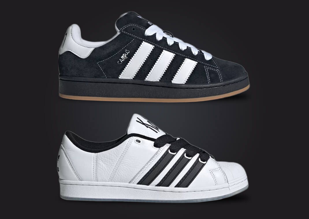 Korn x adidas Campus 00s & Korn x adidas Supermodified Side Profile