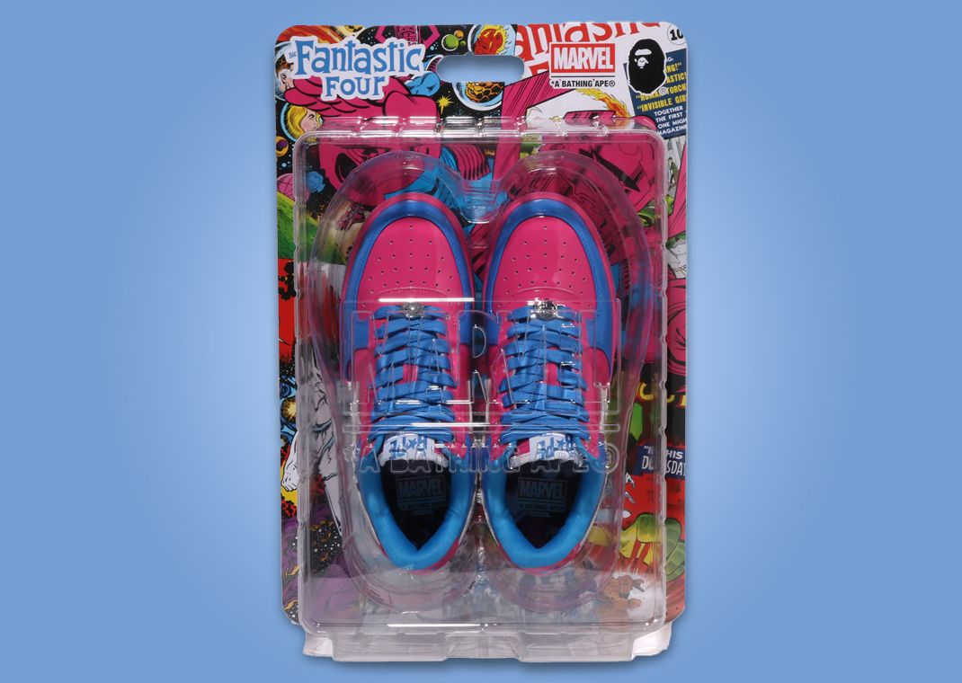 The Fantastic Four x A Bathing Ape BAPE STA Galactus & Silver Surfer Packaging