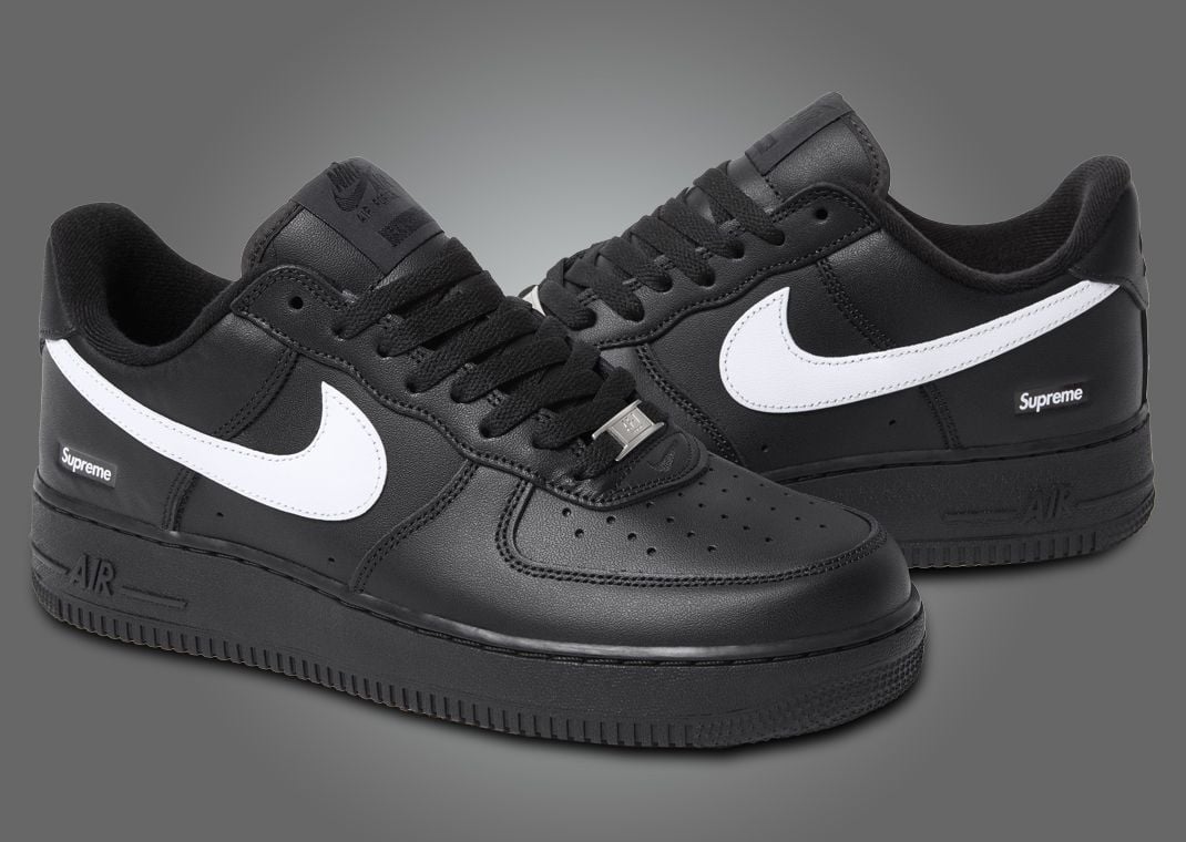 Supreme x Nike Air Force 1 Low Black White