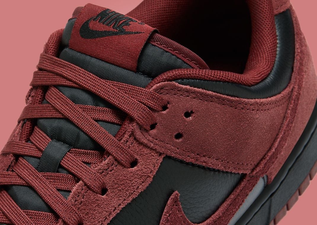 Nike Dunk Low Black Dark Team Red