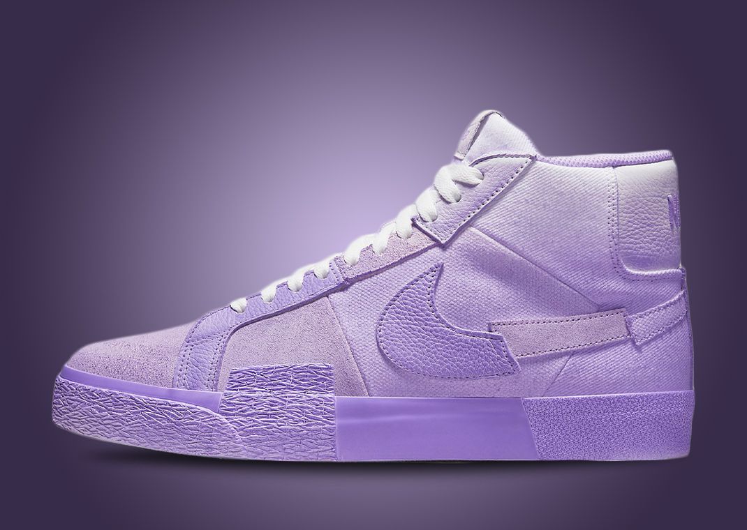nike blazer mid lilac