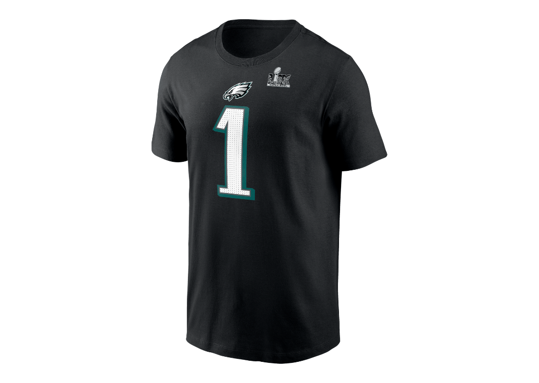 Jalen Hurts Philadelphia Eagles Super Bowl LIX Men's Nike NFL T-Shirt