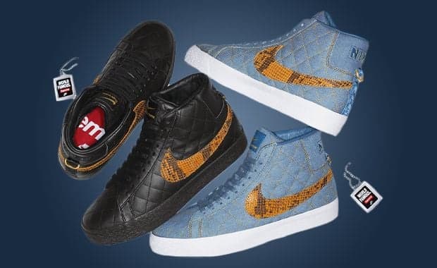 Supreme Gives An Official Look At Their Upcoming Nike SB Blazer Mid Collab