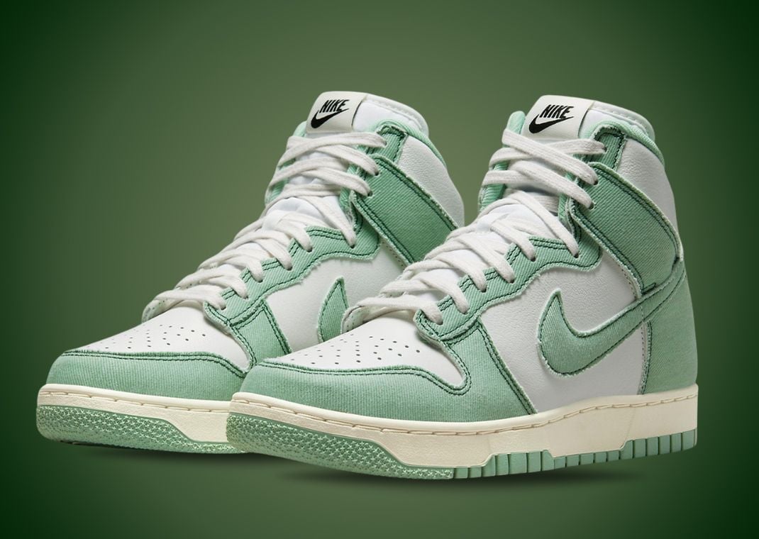 Nike Dunk High 1985 Green Denim (W)