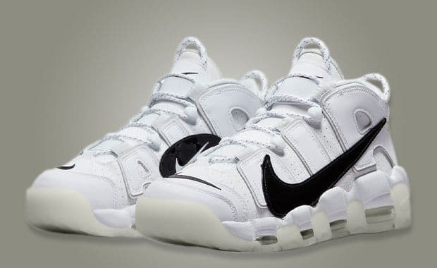 The Nike Air More Uptempo Copy Paste Appears In White