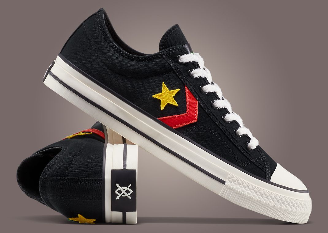 Daily Paper x Converse Star Player 76 Ox Black Lateral