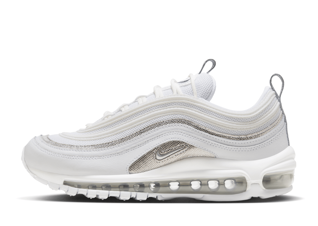 Nike Air Max 97 White Metallic Silver Chrome (W) Lateral