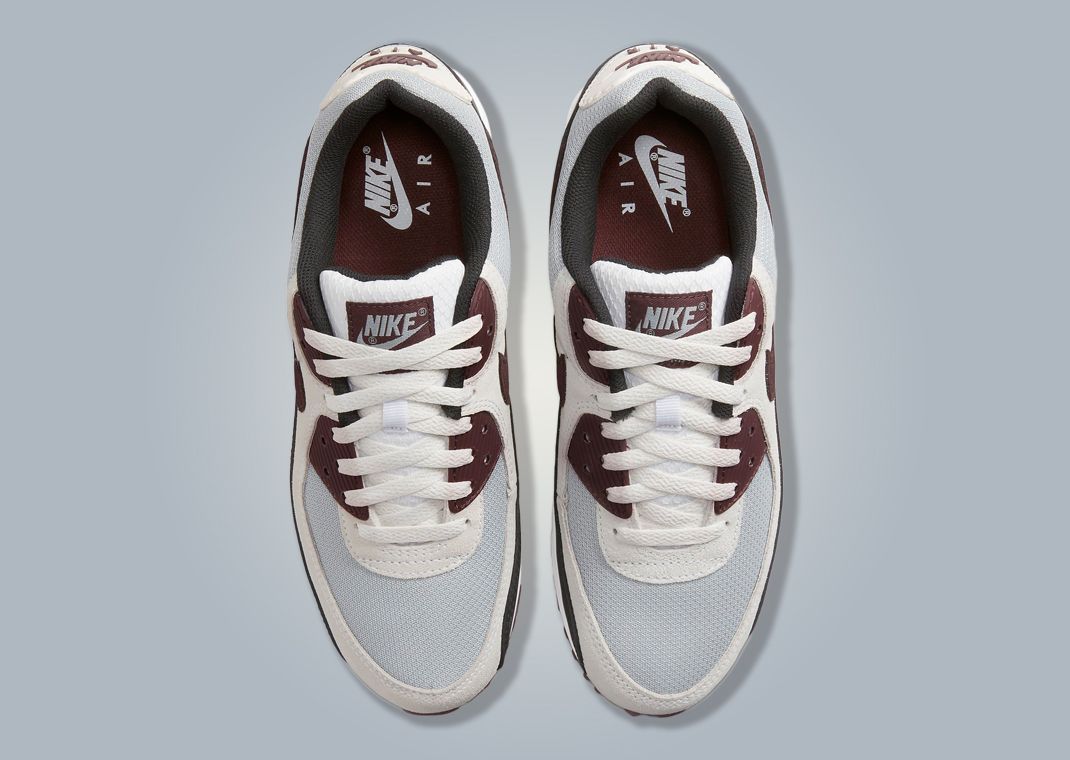 grey and maroon nike shoes