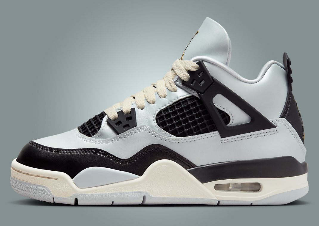 Air Jordan 4 Retro Platinum Gold (GS) Lateral