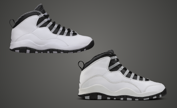 Gray jordan 10s sales