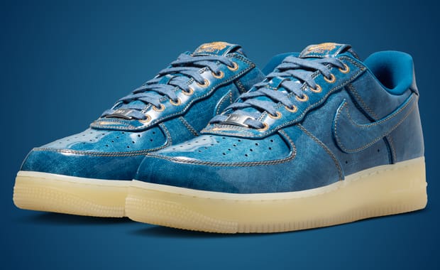This New Nike Air Force 1 Mixes Patent Leather and Denim