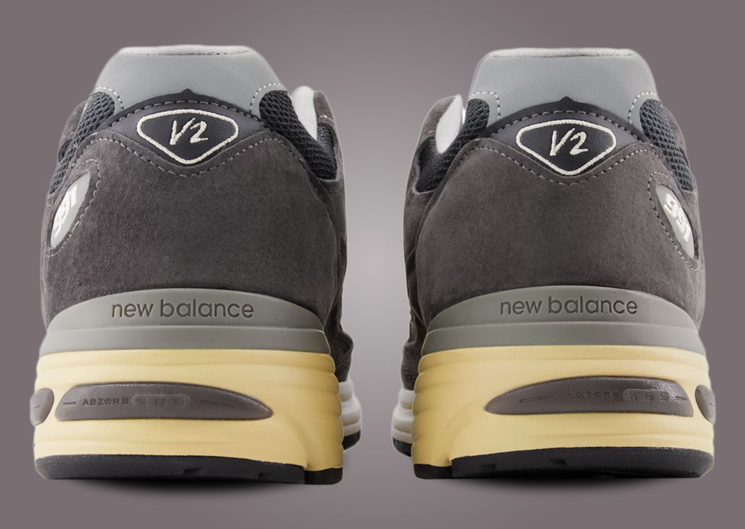 スニーカー New Balance 991v2 Made in UK Dark Gull Grey New Balance Dark Gull Grey Made in UK 991v2 Trainers – Drakes US