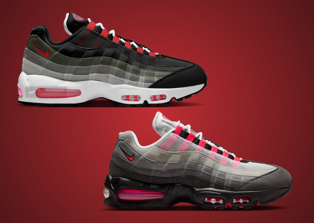 Reverse Solar Red (top) vs. Solar Red (bottom)