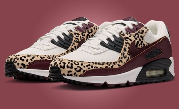 The Nike Air Max 90 Leopard Burgundy Releases Fall 2025