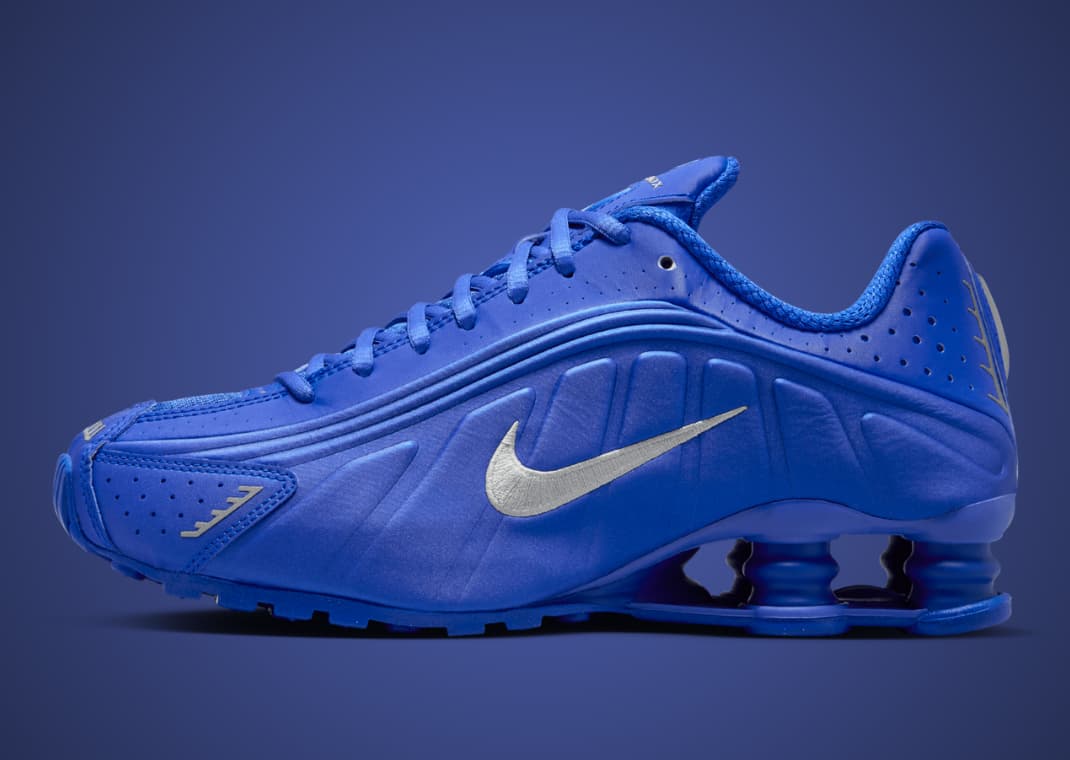 The Nike Shox R4 Blue Woman Group Releases August 2024