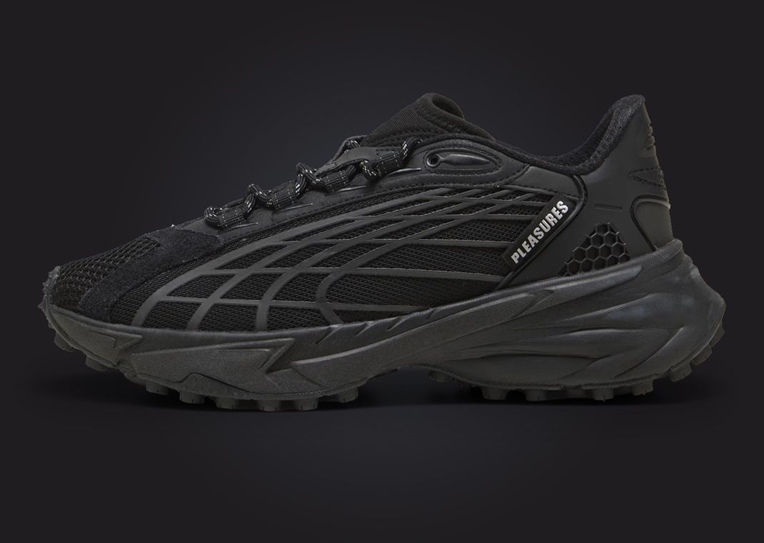 Pleasures x Puma Spirex Black Lateral