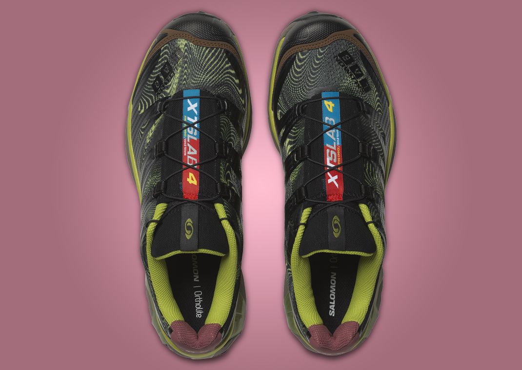 Salomon XT-4 OG Rave at Dawn Black Dark Citron Top