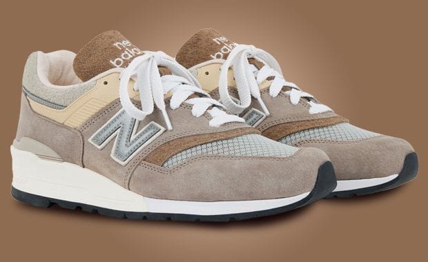 The New Balance 997 Made in USA Light Mushroom Mirage Grey Releases March 2025