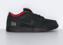 Supreme x Nike SB Dunk Low Black Lateral