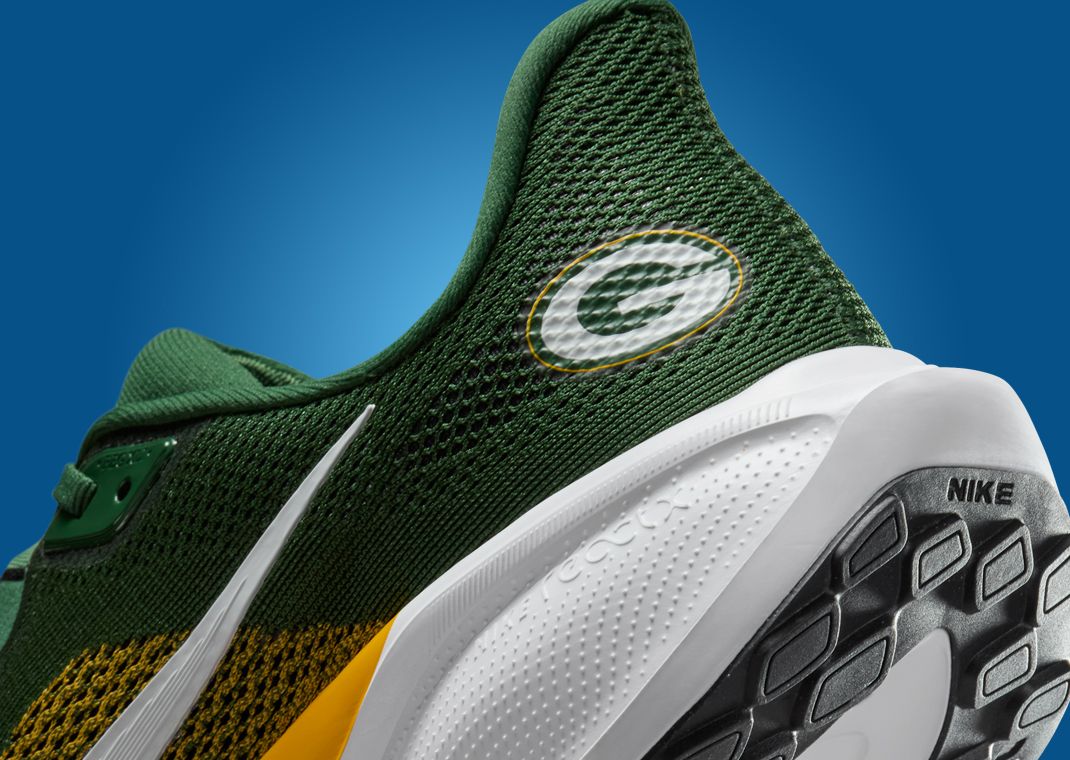 NFL x Nike Pegasus 41 Green Bay Packers Heel Detail