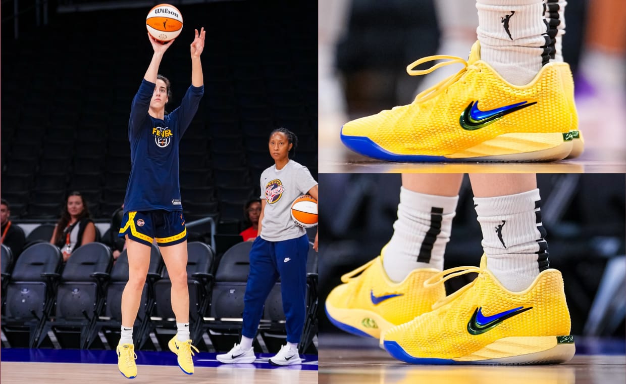 Lemon Zest: Caitlin Clark Debuts a Canary Yellow Nike Caitlin 1