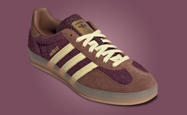 The adidas Gazelle Indoor Maroon Almost Yellow Releases October 2024