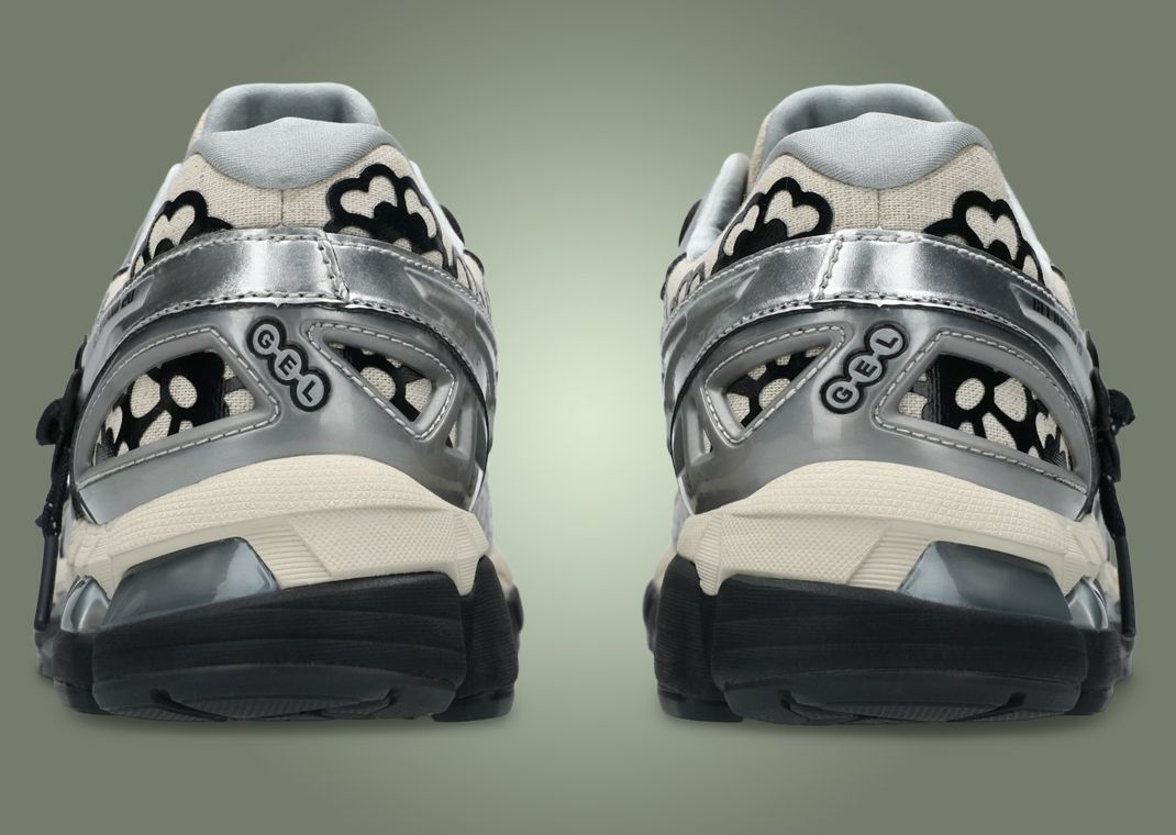 Cecilie Bahnsen x Asics Gel-Kayano 20 Vanilla Pure Silver Heel