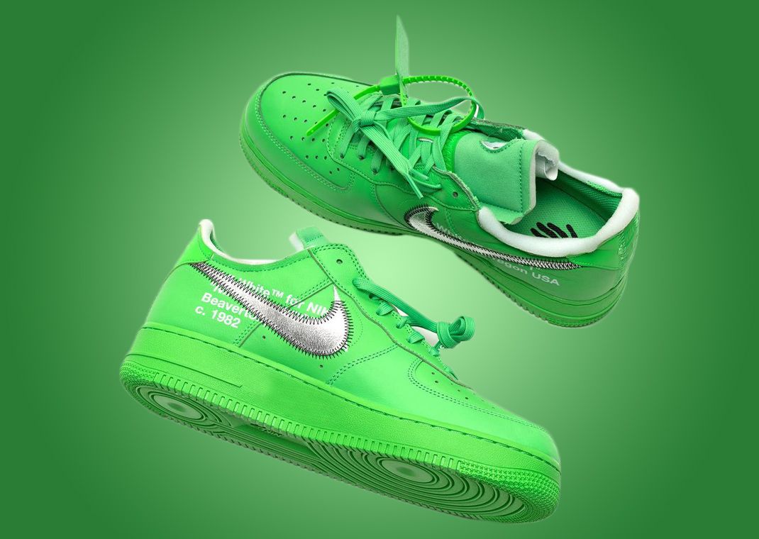 af1 off white green