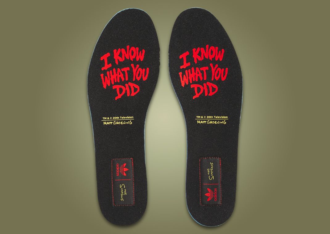 The Simpsons x adidas Rivalry 86 Low Werewolf Flanders Insoles