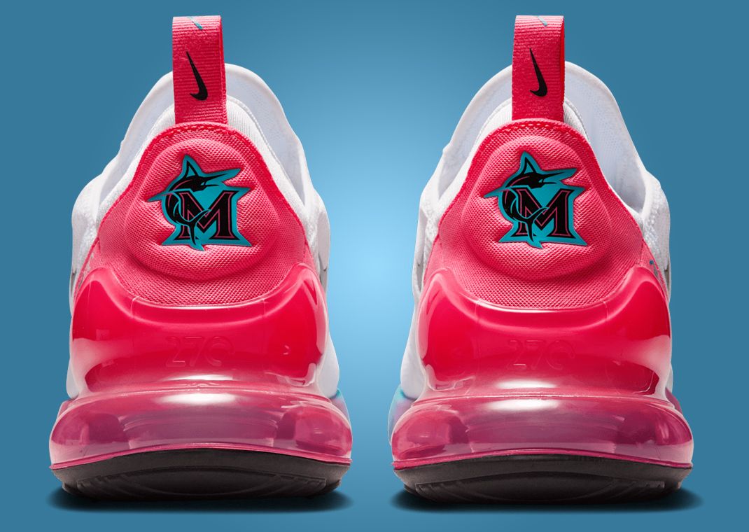 Nike Air Max 270 Miami Marlins Heel Tab