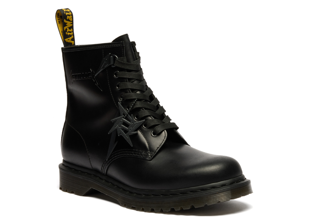 Metallica x Dr. Martens 1460 8-Eye Smooth Leather Boot Black - Angle