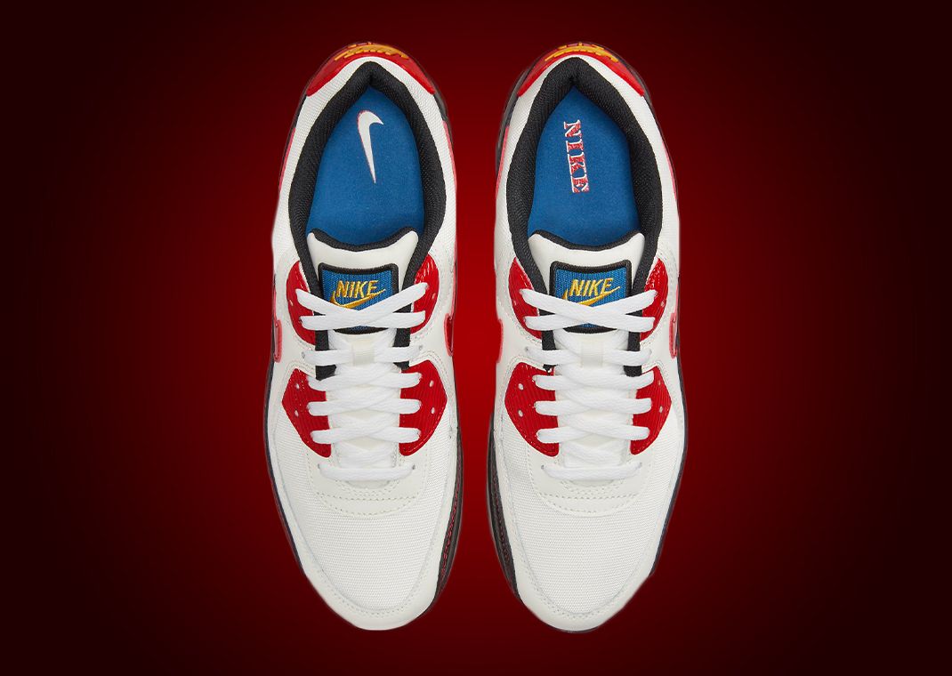 nike air max 90 home & away sail university red