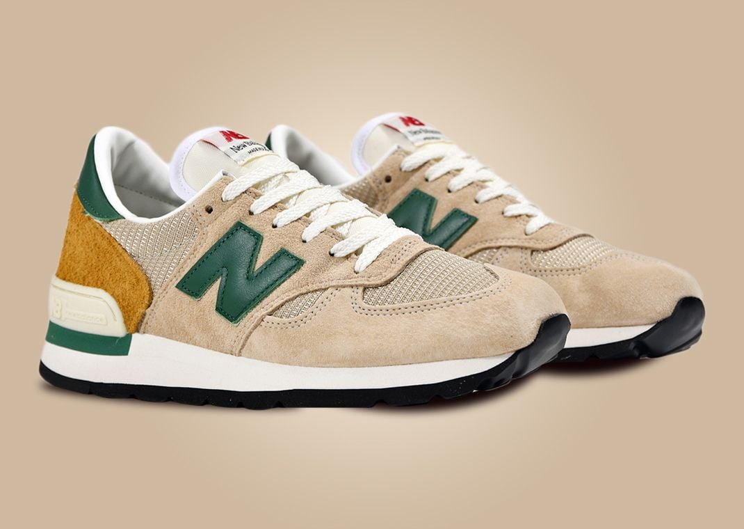 New Balance 990v1 Made In USA By Teddy Santis Tan Green