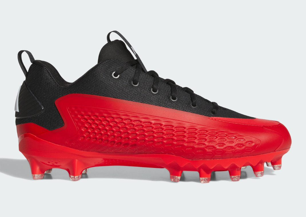 adidas AE 1 Low Football Cleat Core Black Red - Lateral