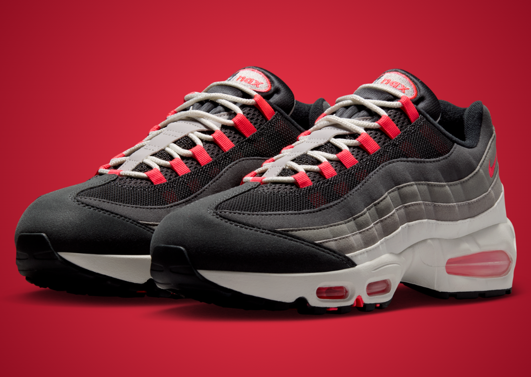 Nike Air Max 95 Big Bubble Reverse Solar Red heel